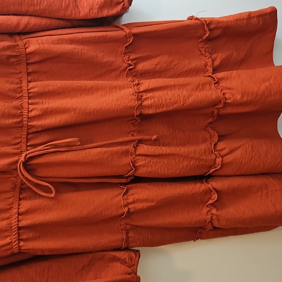 Brannan Rust Boho Dress Size Large - Picture 3 of 5